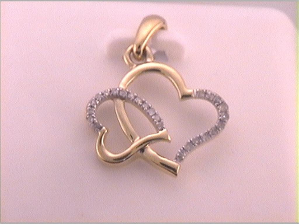 1/10CTW-Diamond HEART PENDANT