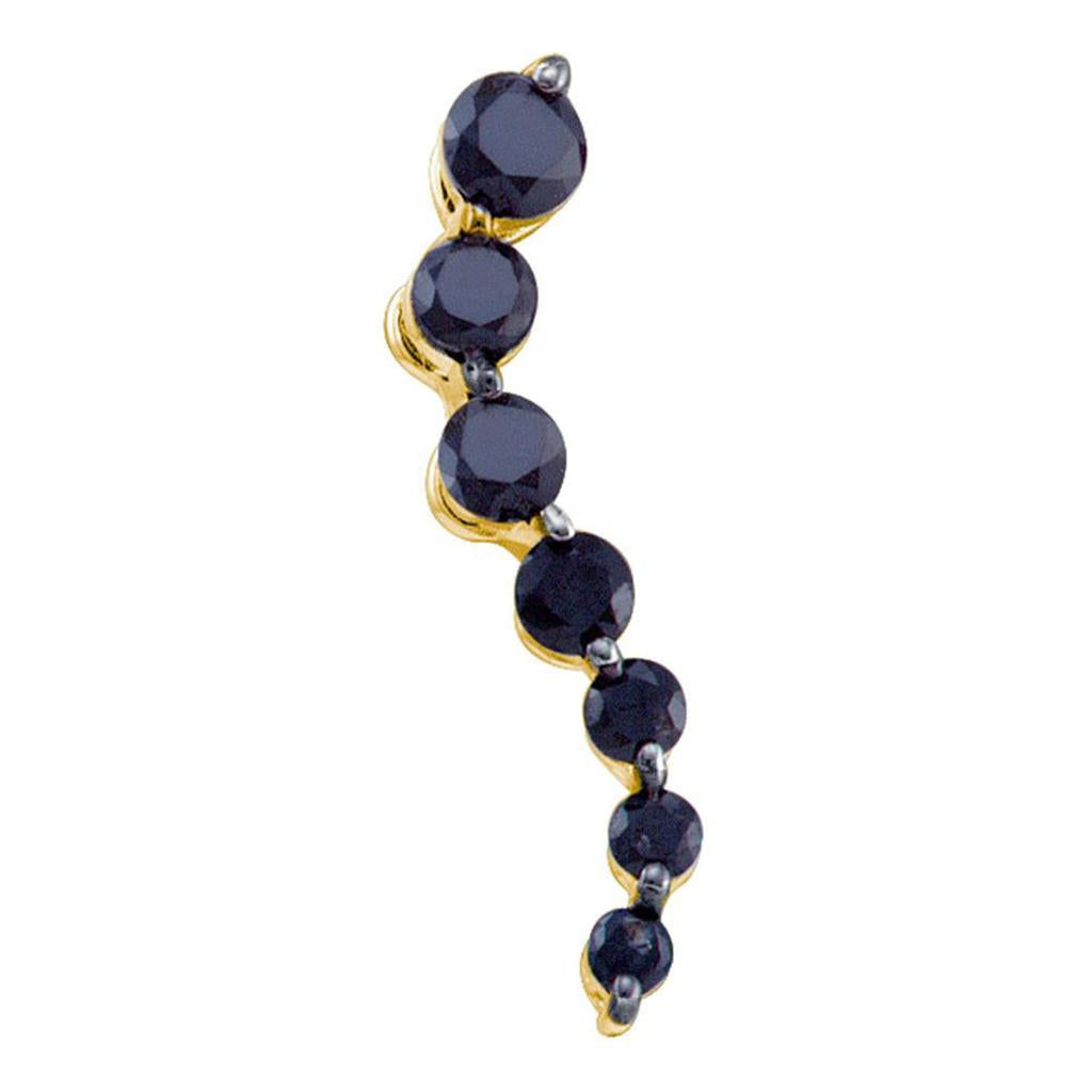 1/2CTW-Diamond BLACK JOURNEY PENDANT