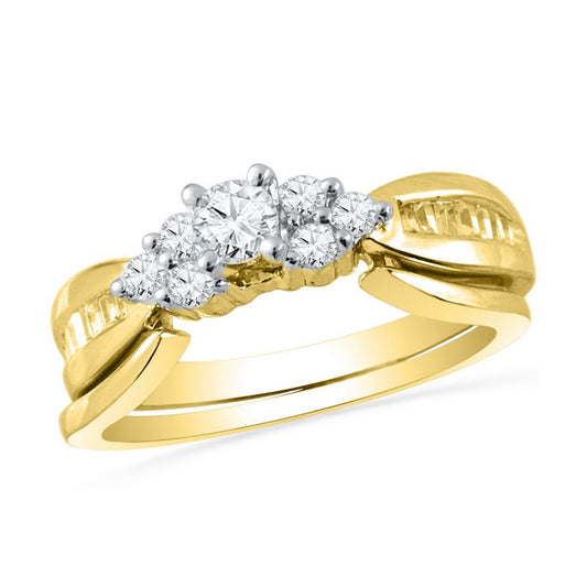 1/2CTW-Diamond FASHION BRIDAL SET