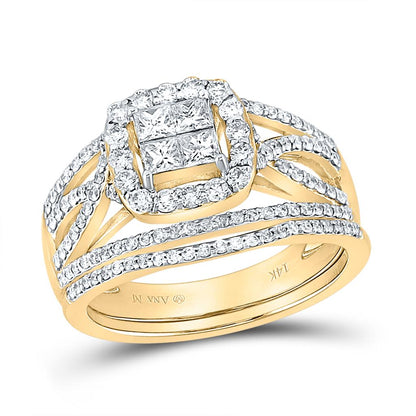 1 CTW-Diamond TESSERA INVISIBLE BRIDAL SET