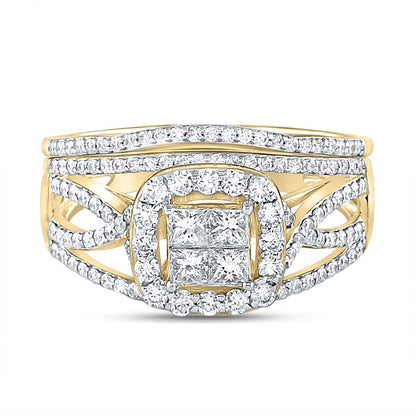 1 CTW-Diamond TESSERA INVISIBLE BRIDAL SET