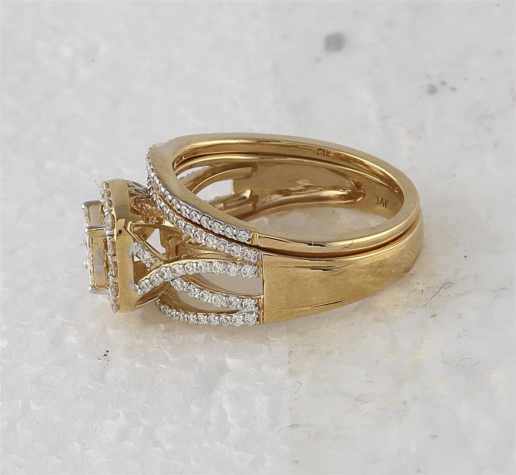 1 CTW-Diamond TESSERA INVISIBLE BRIDAL SET