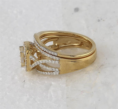 1 CTW-Diamond TESSERA INVISIBLE BRIDAL SET