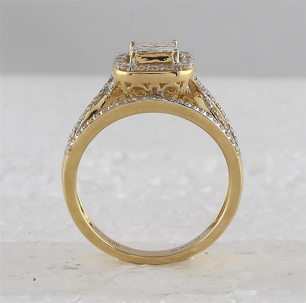1 CTW-Diamond TESSERA INVISIBLE BRIDAL SET