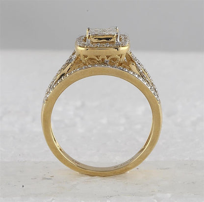 1 CTW-Diamond TESSERA INVISIBLE BRIDAL SET