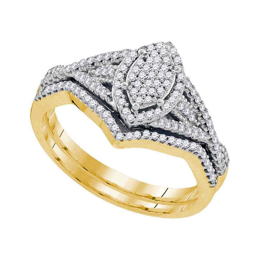 1/3CTW-Diamond MIRO-PAVE BRIDAL SET