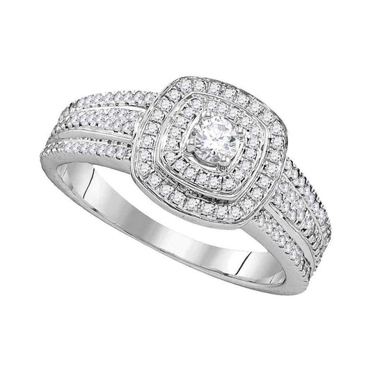 1/2CTW-Diamond 1/6CT-CRD BRIDAL RING