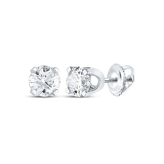 1/5 CT Diamond SUP ROUND STUDS CERTIFIED