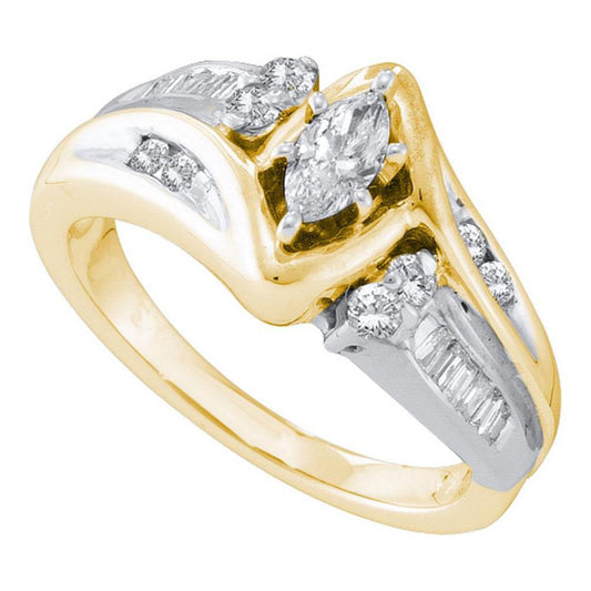 1/2CT-Diamond 1/4CT-CMQ BRIDAL RING