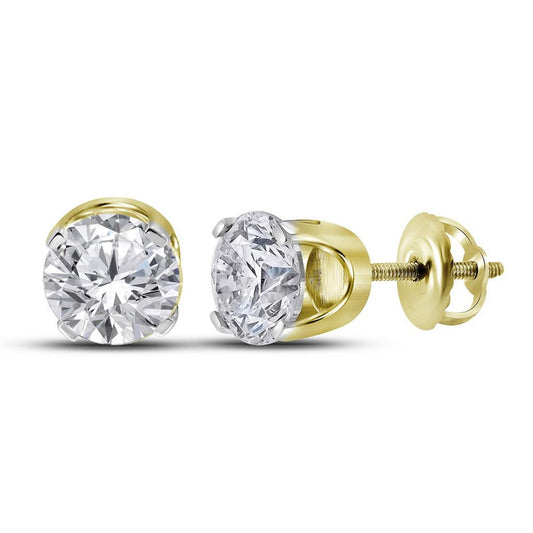 1 7/8CT-Diamond RD-STUDS (I1-GH) CERTIFIED