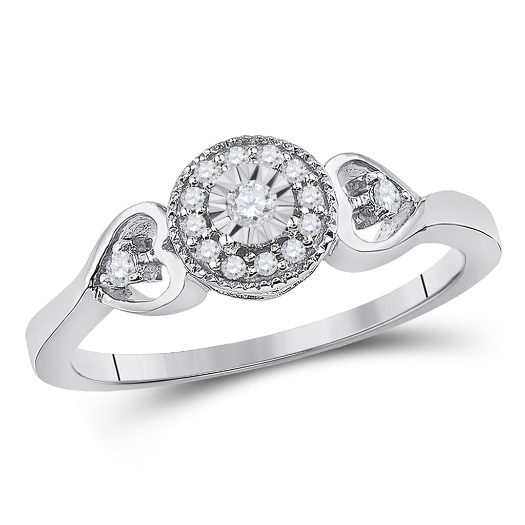 1/8CTW-Diamond FASHION BRIDAL  PROMISE RING