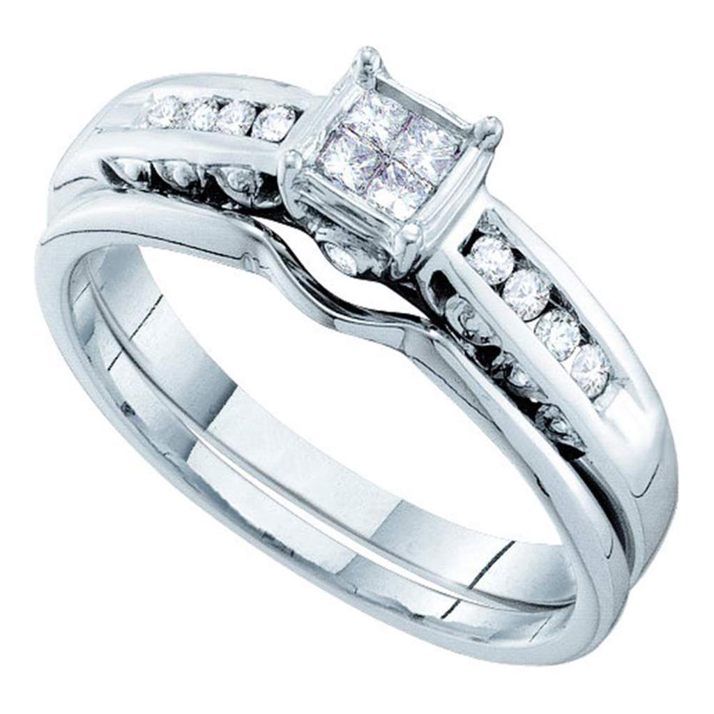 1/5CT-Diamond INVISIBLE BRIDAL SET