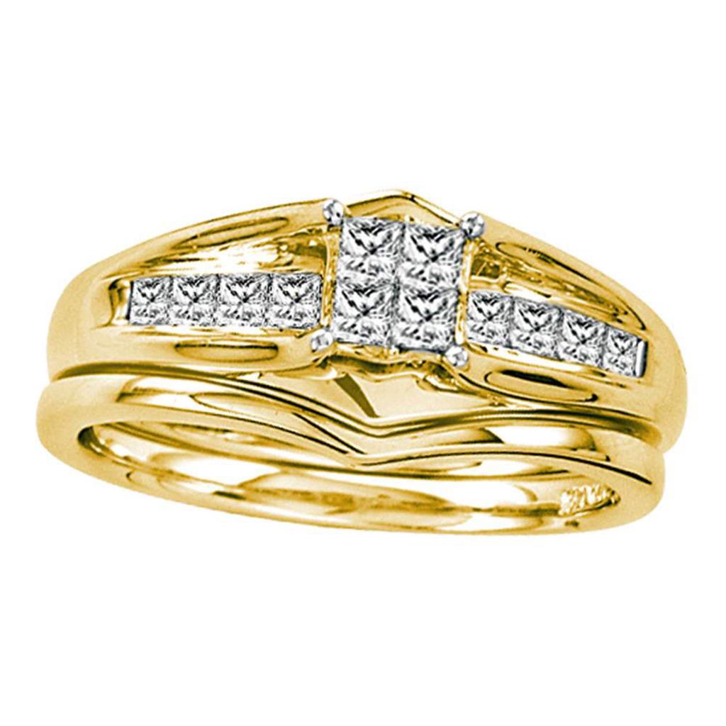 1/4CT-Diamond INVISIBLE BRIDAL SET