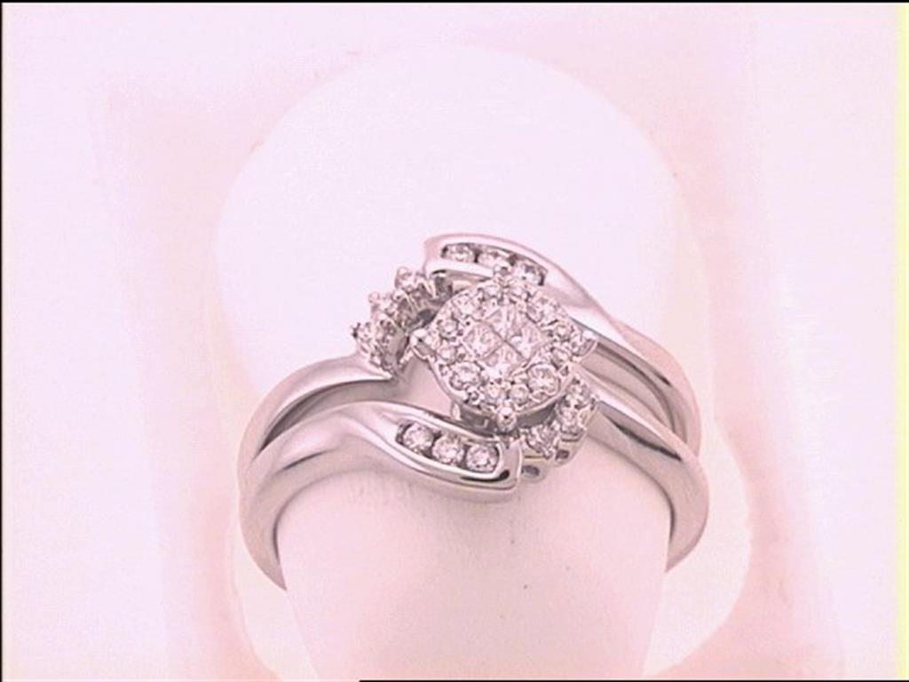 1/4CT-Diamond 'SOLEIL' BRIDAL SET