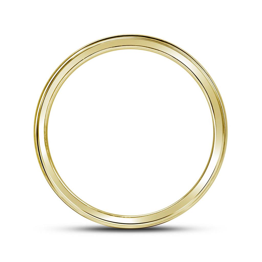 10k Yellow Gold Round Diamond Wedding Band Ring 1 Cttw