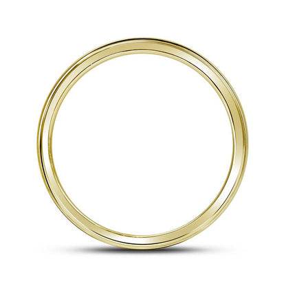 10k Yellow Gold Round Diamond Wedding Band Ring 1 Cttw