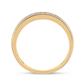 10k Yellow Gold Round Diamond Pave Band Ring 1/2 Cttw