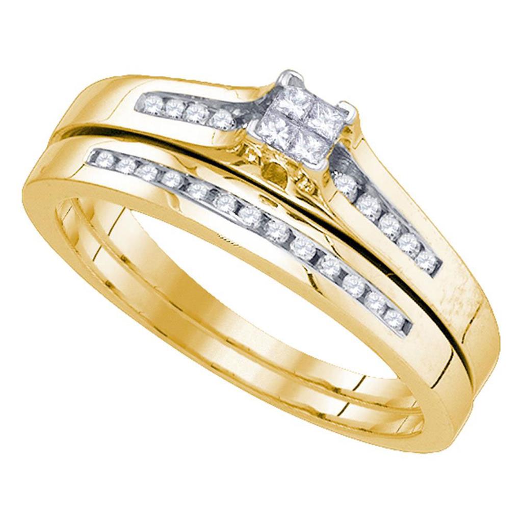 1/3CT-Diamond INVISIBLE BRIDAL SET