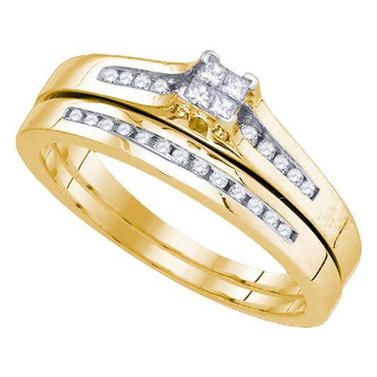 1/3CT-Diamond INVISIBLE BRIDAL SET