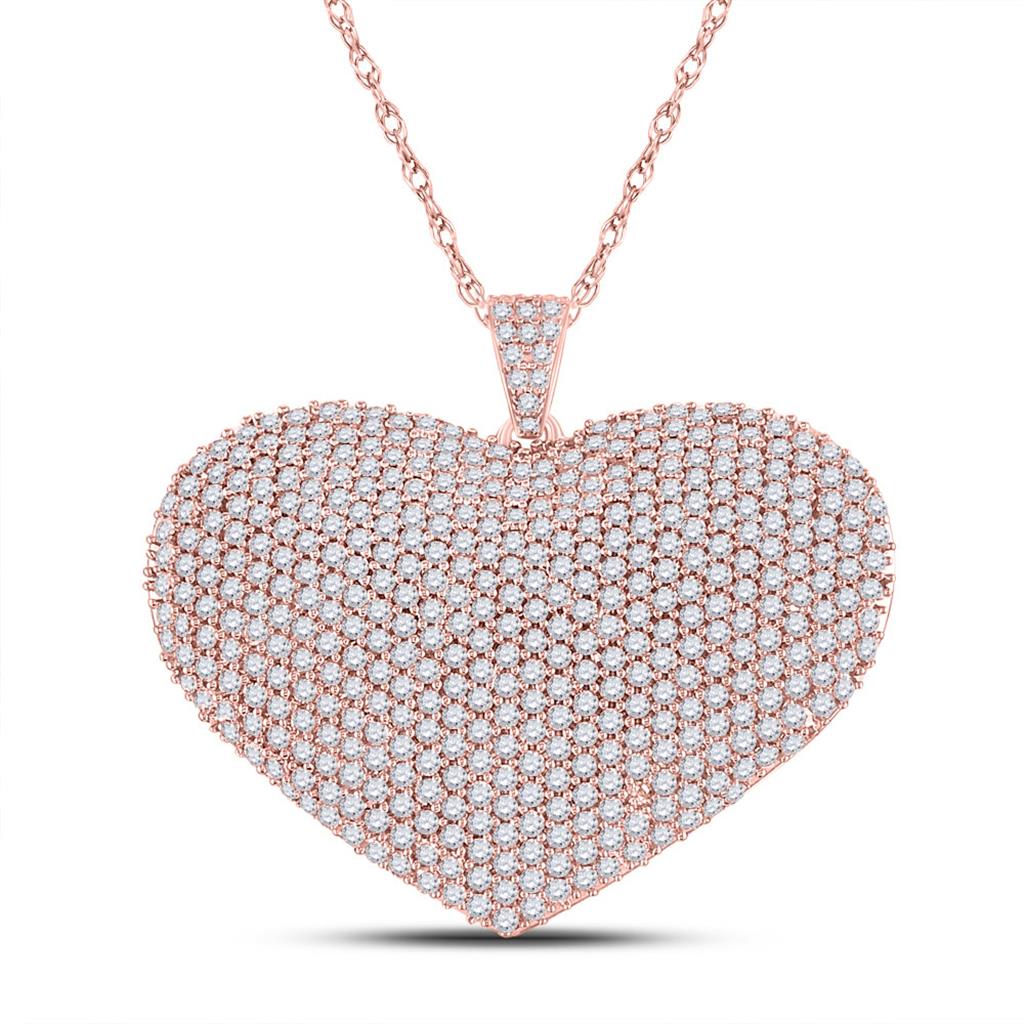 3 CTW-Diamond HEART PENDANT