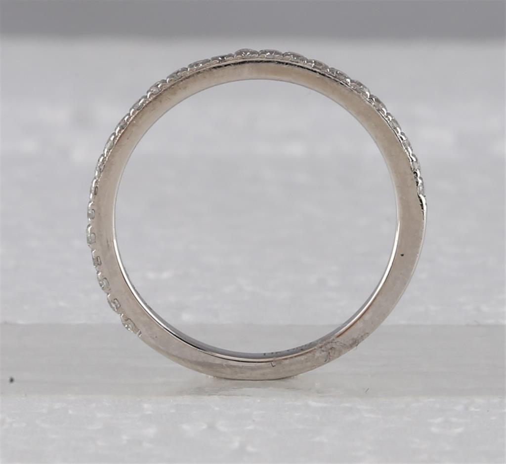 14k White Gold Round Diamond Bridal Wedding Ring Set 2-1/3 Cttw (Certified)