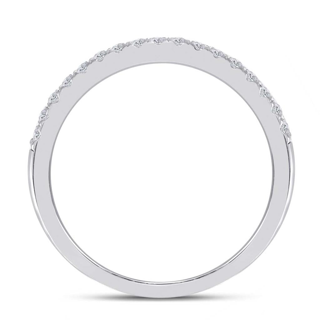 14k White Gold Round Diamond Bridal Wedding Ring Set 1 Cttw (Certified)