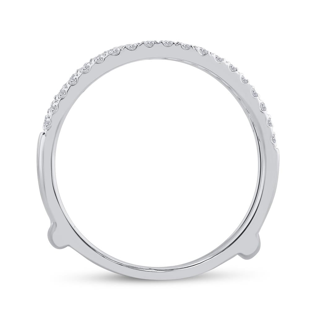 14k White Gold Round Diamond Bridal Wedding Ring Set 1-1/2 Cttw (Certified)