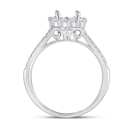 1/2 CTW-Diamond SM 3/4CT-CRD BRIDAL RING