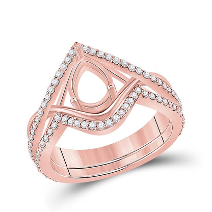 1/2CTW-Diamond SM 1 1/2CT-CPEAR BRIDAL RING