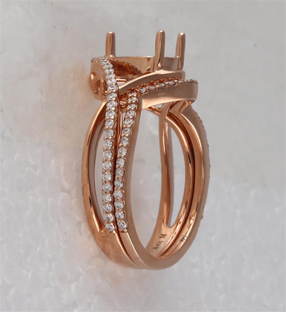 1/2CTW-Diamond SM 1 1/2CT-CPEAR BRIDAL RING