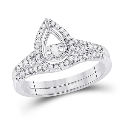 3/8CTW-Diamond SM 3/4CT-CPER BRIDAL RING