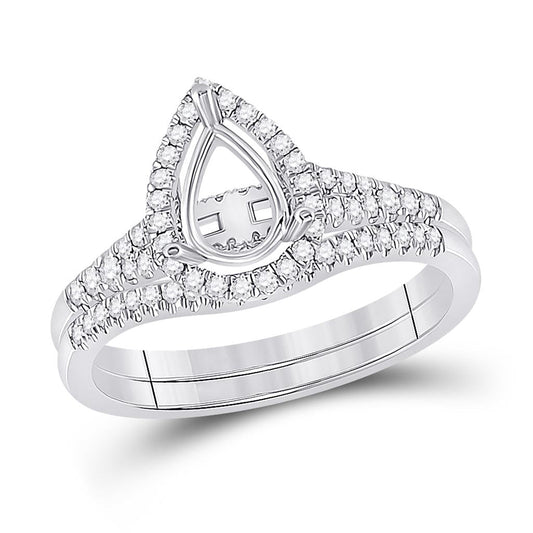 3/8CTW-Diamond SM 3/4CT-CPER BRIDAL RING