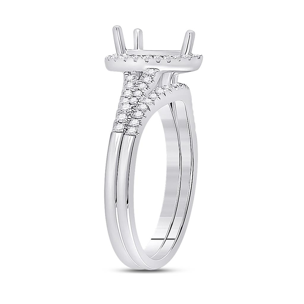 3/8CTW-Diamond SM 3/4CT-CPER BRIDAL RING