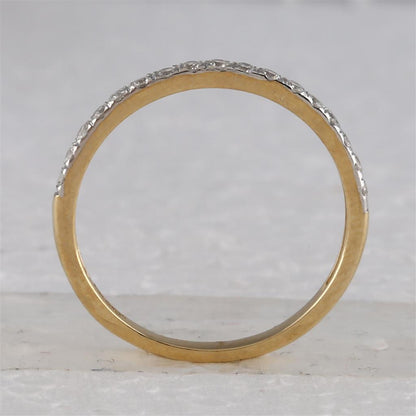 10k Yellow Gold Round Diamond Bridal Wedding Ring Set 1 Cttw (Certified)