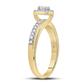 10k Yellow Gold Round Diamond Bridal Wedding Ring Set 1/2 Cttw (Certified)