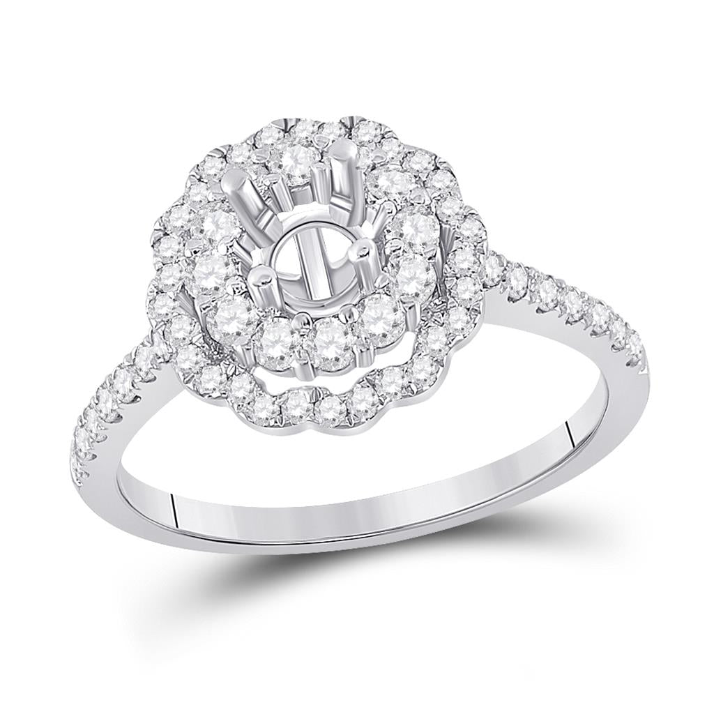 3/4CTW-Diamond SM 3/8CRD BRIDAL RING