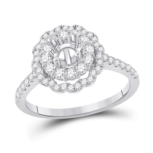 3/4CTW-Diamond SM 3/8CRD BRIDAL RING