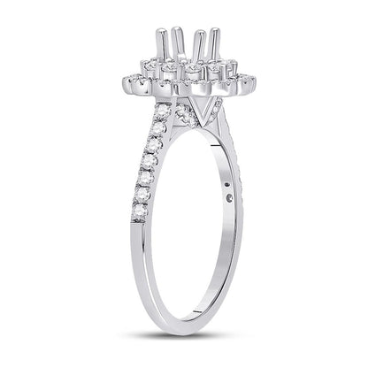 3/4CTW-Diamond SM 3/8CRD BRIDAL RING