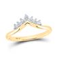 10k Yellow Gold Round Diamond Band Ring 1/6 Cttw