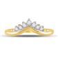 10k Yellow Gold Round Diamond Band Ring 1/6 Cttw
