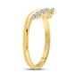 10k Yellow Gold Round Diamond Band Ring 1/6 Cttw