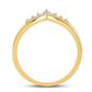 10k Yellow Gold Round Diamond Band Ring 1/6 Cttw