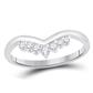 10k White Gold 1/6CTW-Diamond FASHION LADIES BAND