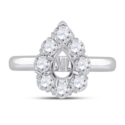 1 1/2CT-Diamond SM 1CT-CPEAR BRIDAL RING