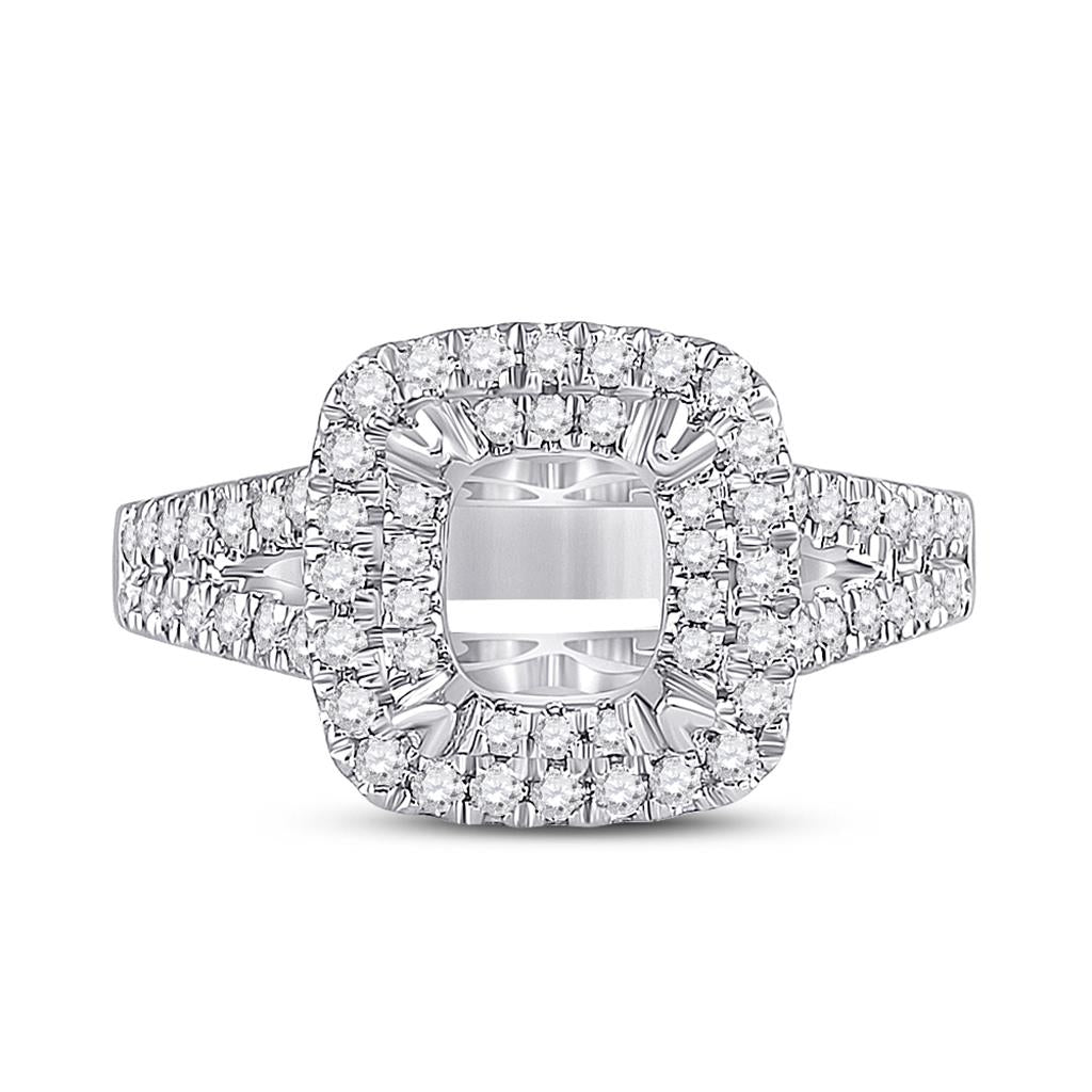 5/8CT-Diamond SM 1 1/4CT-CCUSHION BRIDAL RING