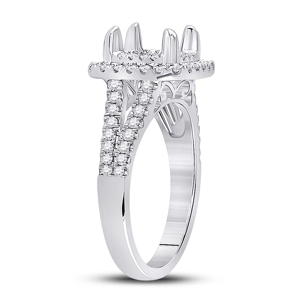 5/8CT-Diamond SM 1 1/4CT-CCUSHION BRIDAL RING