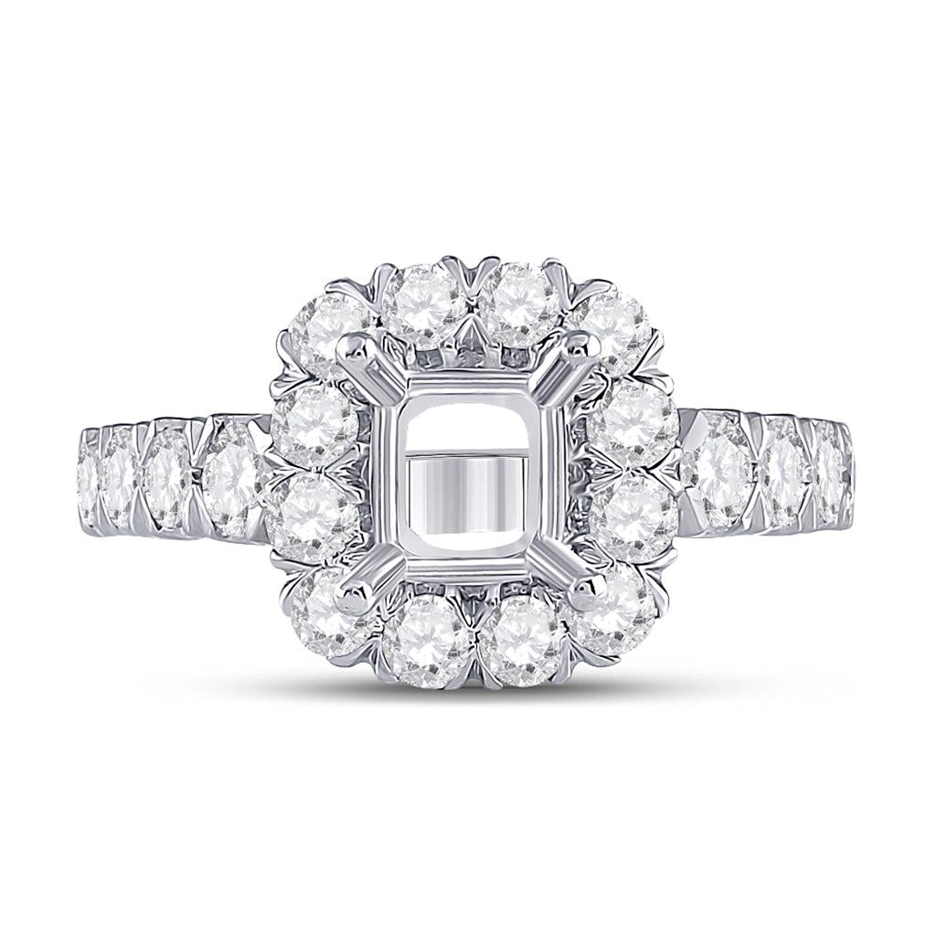 1 5/8CT-Diamond SM 1 1/2CT-CCUSHION BRIDAL RING