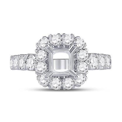 1 5/8CT-Diamond SM 1 1/2CT-CCUSHION BRIDAL RING