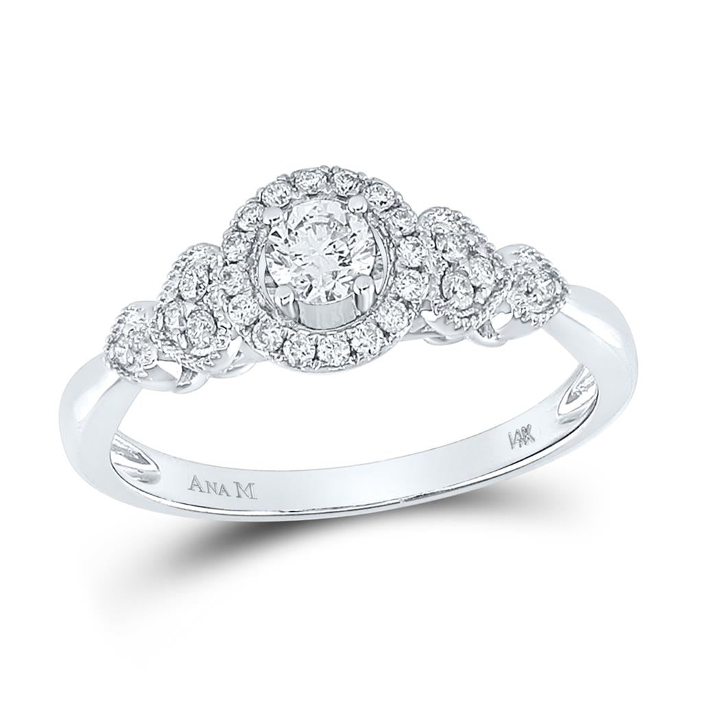 1/2CT-Diamond 1/4CT-CRD BRIDAL RING