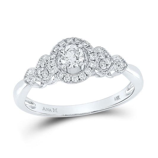 1/2CT-Diamond 1/4CT-CRD BRIDAL RING